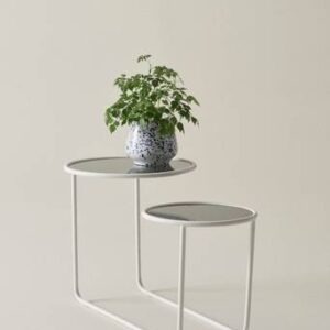 KALLO sidobord 81×45 cm Vit