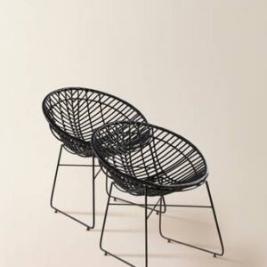 KASAI stol 2-pack Svart