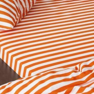 KAYO dra-på-lakan Orange/vit