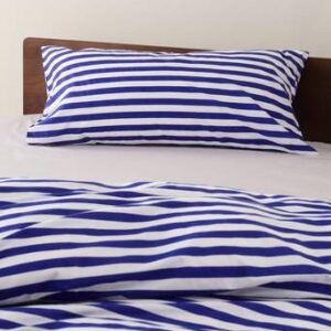 KAYO örngott 90×50 cm Klarblå/vit