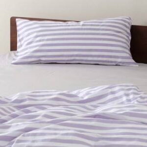 KAYO örngott 90×50 cm Lavendel/vit