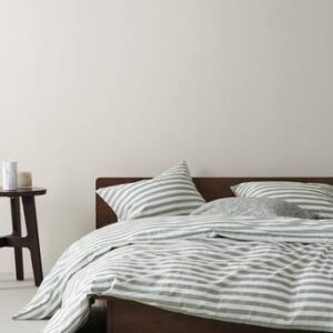 KAYO påslakanset dubbelsäng Grön/vit