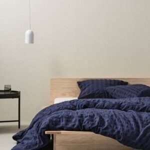 KIMMI påslakanset dubbelsäng – ekologisk Midnatt