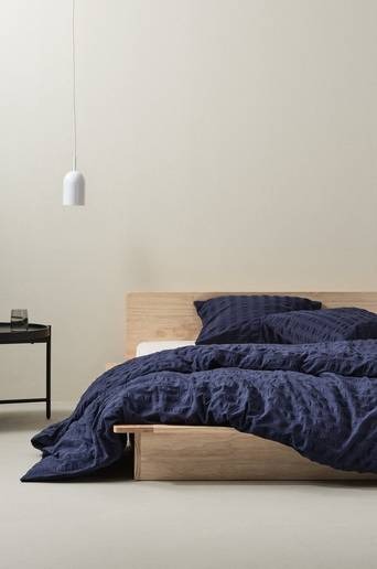 KIMMI påslakanset dubbelsäng – ekologisk Midnatt