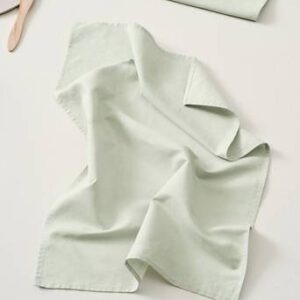 KIT kökshandduk i linne Ljus dimgrön