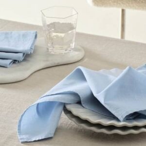 KIT linneservett 4-pack Himmelsblå