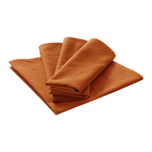 KIT linneservett 4-pack Rost orange