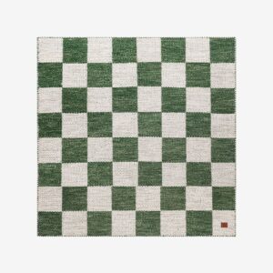 KM Home – Ull Matta Chessie – Grön – Ullmattor – Från Homeroom