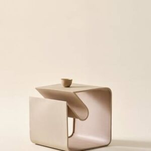 KUROW sidobord 40×40 cm Beige