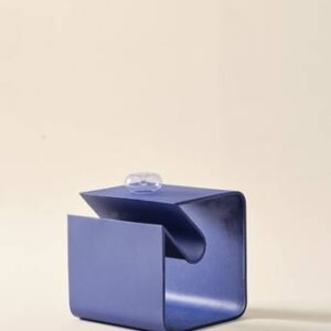 KUROW sidobord 40×40 cm Blå