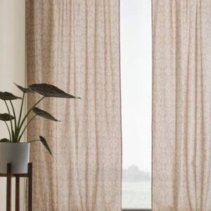 KVISTIG multifunktionsgardin 2-pack Beige