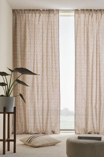 KVISTIG multifunktionsgardin 2-pack Beige