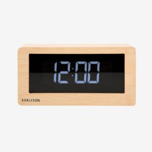 Karlsson – Bord Klocka Boxed LED – Brun – Väggklockor & bordsur – Från Homeroom