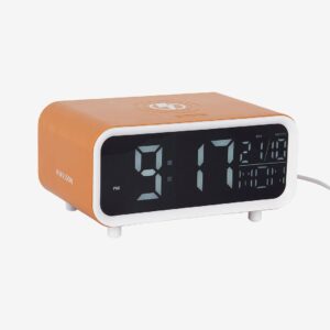 Karlsson – Väckarklocka Chunky LED W. Phone Charger – Gul – Väggklockor & bordsur – Från Homeroom