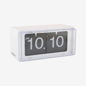 Karlsson – Vägg-/Bordsklocka Retro Boxed Flip – Vit – Väggklockor & bordsur – Från Homeroom