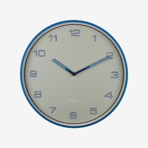 Karlsson – Vägg Klocka Lined Numbers – Blå – Väggklockor & bordsur – Från Homeroom