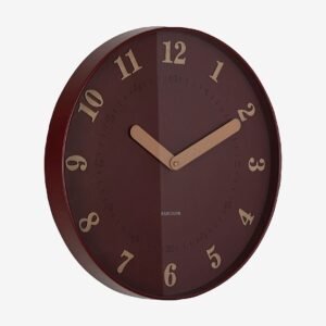 Karlsson – Väggklocka Amena – Röd – Väggklockor & bordsur – Från Homeroom