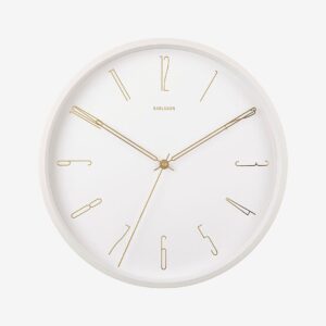 Karlsson – Väggklocka Belle Numbers – Vit – Väggklockor & bordsur – Från Homeroom