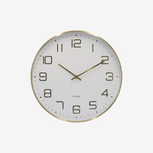Karlsson – Väggklocka Elegance Glow – Vit – Väggklockor & bordsur – Från Homeroom