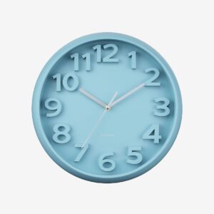 Karlsson – Väggklocka Elevated Classic Numbers – Blå – Väggklockor & bordsur – Från Homeroom