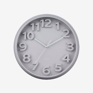 Karlsson – Väggklocka Elevated Classic Numbers – Grå – Väggklockor & bordsur – Från Homeroom