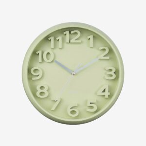 Karlsson – Väggklocka Elevated Classic Numbers – Grön – Väggklockor & bordsur – Från Homeroom