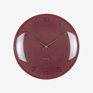 Karlsson – Väggklocka Fuerte Dome – Röd – Väggklockor & bordsur – Från Homeroom