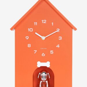 Karlsson – Väggklocka Garding Doggy – Orange – Väggklockor & bordsur – Från Homeroom