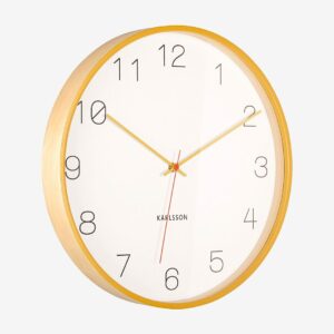 Karlsson – Väggklocka Joy – Gul – Väggklockor & bordsur – Från Homeroom