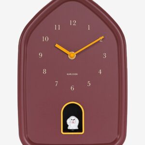 Karlsson – Väggklocka Modern Doggy – Röd – Väggklockor & bordsur – Från Homeroom