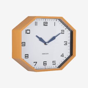 Karlsson – Väggklocka Modern Factory Octagon – Gul – Väggklockor & bordsur – Från Homeroom