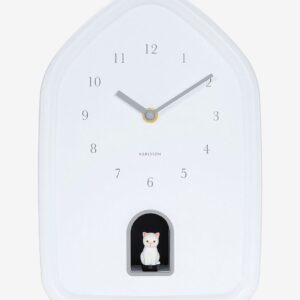 Karlsson – Väggklocka Modern Kitty – Vit – Väggklockor & bordsur – Från Homeroom