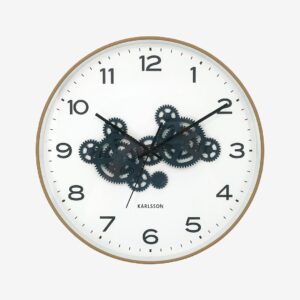 Karlsson – Väggklocka Open Gear – Gul – Väggklockor & bordsur – Från Homeroom