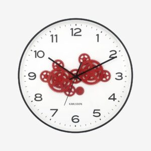 Karlsson – Väggklocka Open Gear – Svart – Väggklockor & bordsur – Från Homeroom