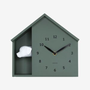 Karlsson – Väggklocka Peeking Doggy – Grön – Väggklockor & bordsur – Från Homeroom