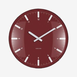 Karlsson – Väggklocka Realista Dome – Röd – Väggklockor & bordsur – Från Homeroom