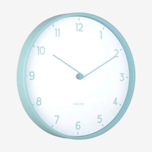 Karlsson – Väggklocka Sencillez – Blå – Väggklockor & bordsur – Från Homeroom