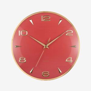 Karlsson – Väggklocka Sienna Glow – Röd – Väggklockor & bordsur – Från Homeroom