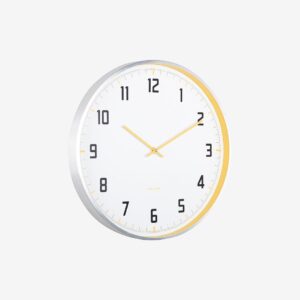 Karlsson – Väggklocka Sporty – Gul – Väggklockor & bordsur – Från Homeroom