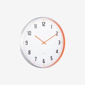 Karlsson – Väggklocka Sporty – Orange – Väggklockor & bordsur – Från Homeroom
