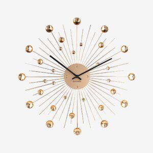 Karlsson – Väggklocka Sunburst Crystal Large – Guld – Väggklockor & bordsur – Från Homeroom