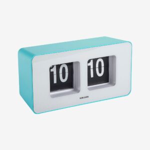 Karlsson – Wall/Bordsklocka Funky Flip – Blå – Väggklockor & bordsur – Från Homeroom