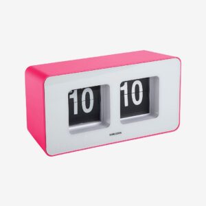 Karlsson – Wall/Bordsklocka Funky Flip – Rosa – Väggklockor & bordsur – Från Homeroom