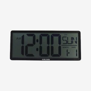 Karlsson – Wall/Bordsklocka Retro Lcd – Svart – Väggklockor & bordsur – Från Homeroom