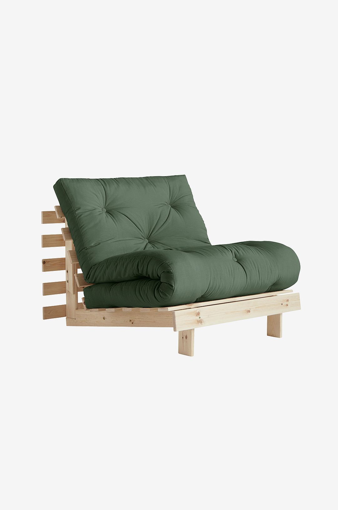 Karup Design – Loungestol Roots 90 Rå Bas – Grön – Fåtöljer – Från Homeroom