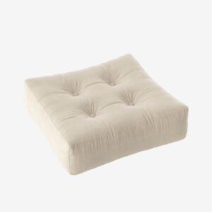 Karup – Puff More, bomull – Beige – Fotpallar & puffar – Från Homeroom