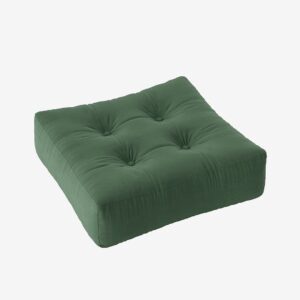 Karup – Puff More, bomull – Grön – Fotpallar & puffar – Från Homeroom