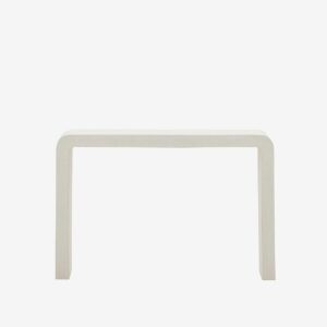 Kave Home – Avlastningsbord Aiguablava, 80×120 cm – Vit – Sidebord – Från Homeroom