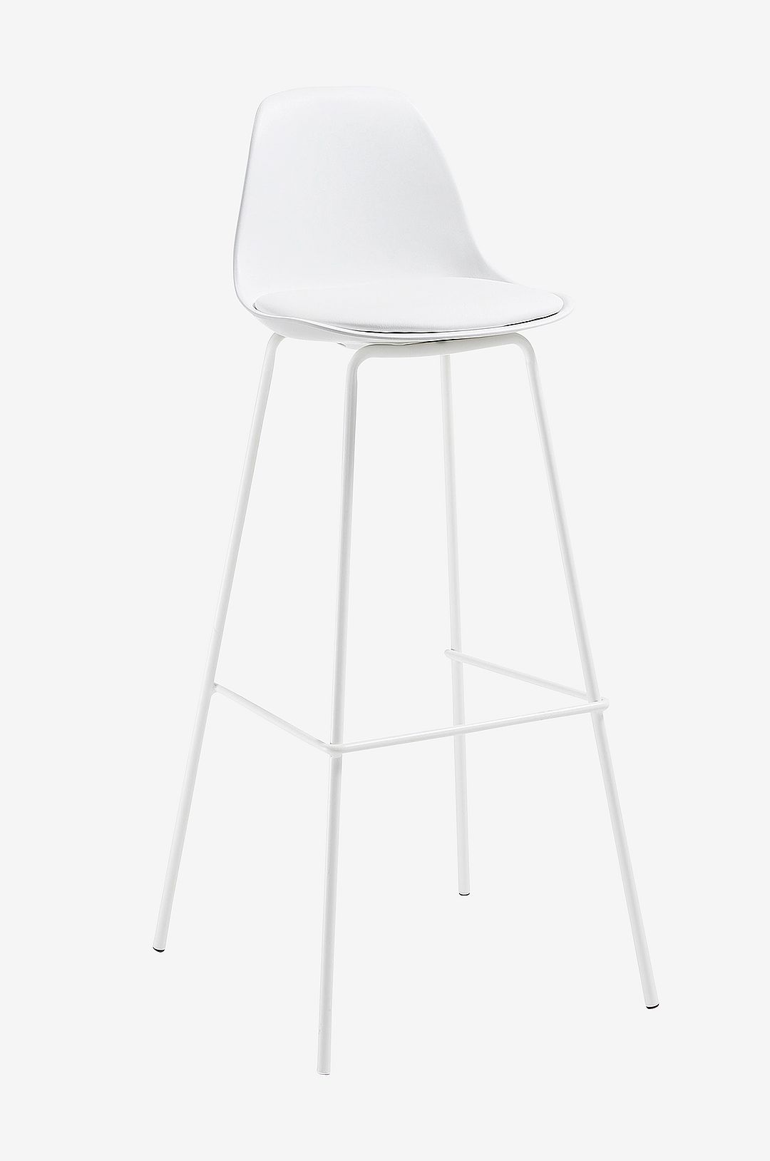 Kave Home – Barstol LYSNA 2-pack, 75 cm – Vit – Barstolar & pallar – Från Homeroom