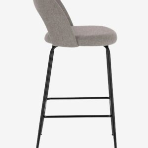 Kave Home – Barstol Mahalia sitthöjd 63 cm, 4-pack – Grå – Barstolar & pallar – Från Homeroom